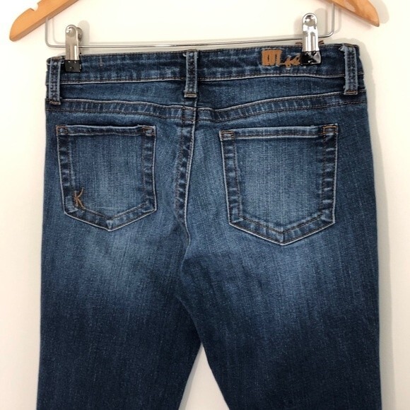Kut from the Kloth Jeans Womens Size 4 Blue Sammie Straight Leg Low Rise - Picture 6 of 9